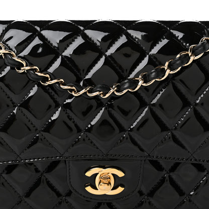 Chanel Patent Quilted Medium Double Flap Black 8 of 10