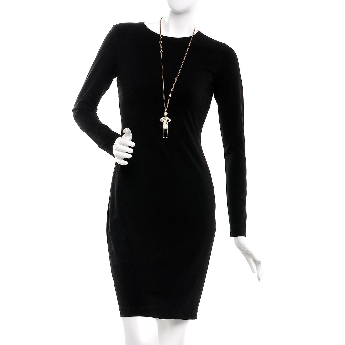 Coco CC Pendant Necklace Gold