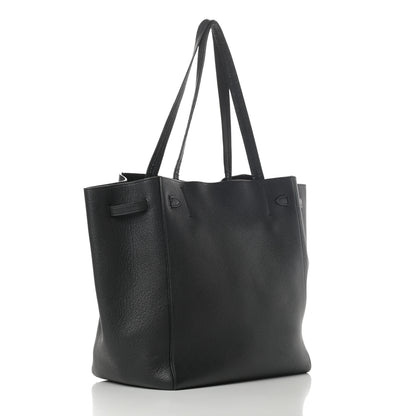Celine Soft Grained Calfskin Small Belt Cabas Phantom Black 3 of 11