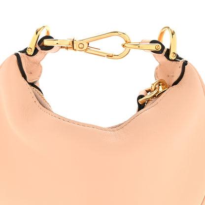 Fendi Vitello Grace Matte Nano Fendigraphy Hobo Charm Light Rose 8 of 14