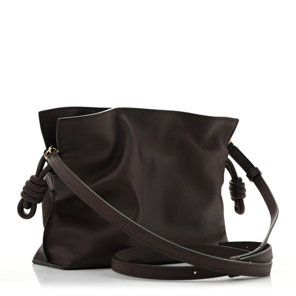 Loewe Calfskin Mini Flamenco Knot Clutch Chocolate 3 of 12