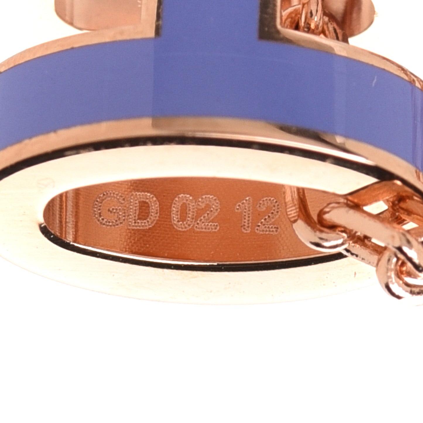 Rose Gold Mini Pop H Pendant Necklace Lilas