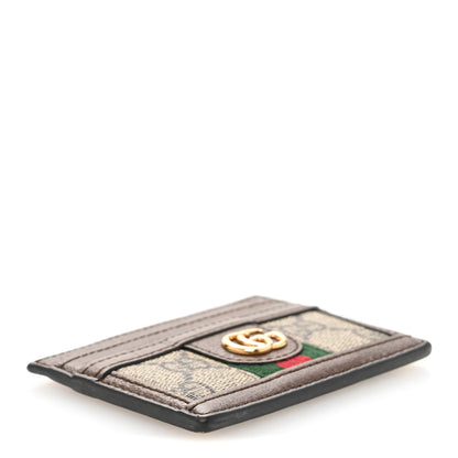 Gucci GG Supreme Monogram Ophidia Card Holder Brown 4 of 10