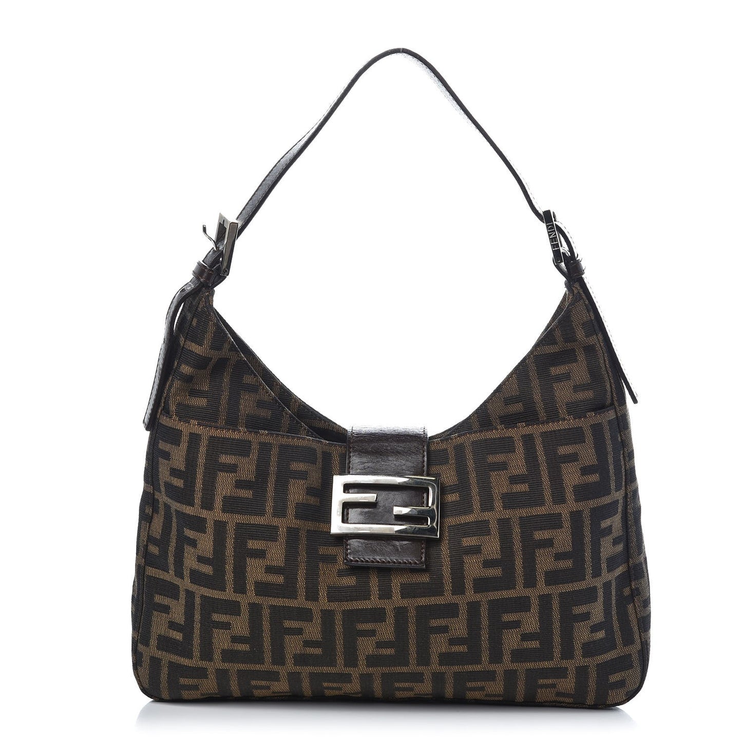 FENDI Zucca Small Shoulder Bag Tobacco