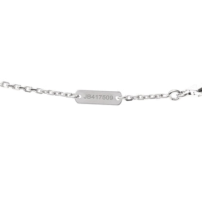 Van Cleef & Arpels 18K White Gold Mother of Pearl Vintage Alhambra Pendant Necklace 4 of 6