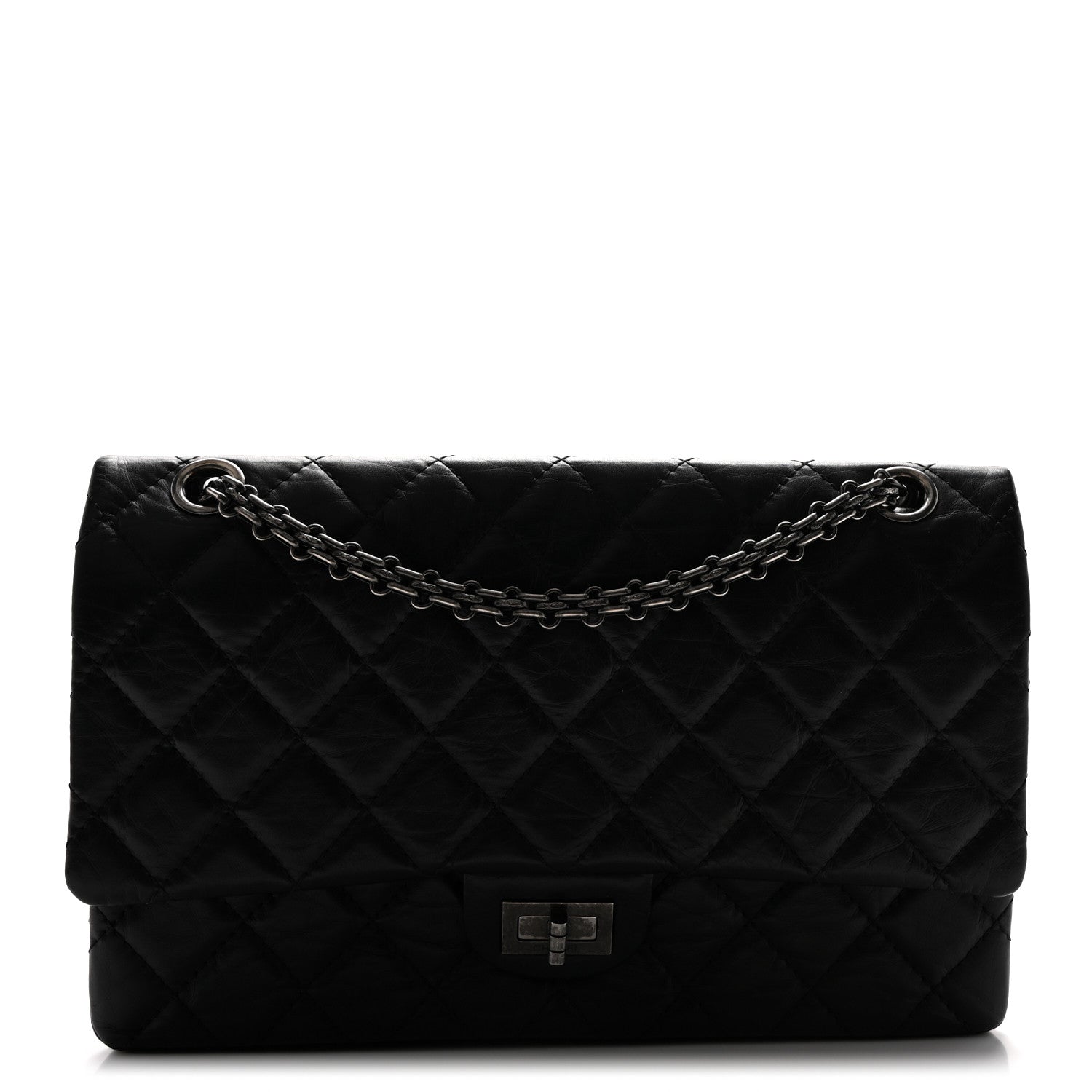 Chanel Aged Calfskin Quilted 2.55 Reissue 226 Flap Black 1 of 10