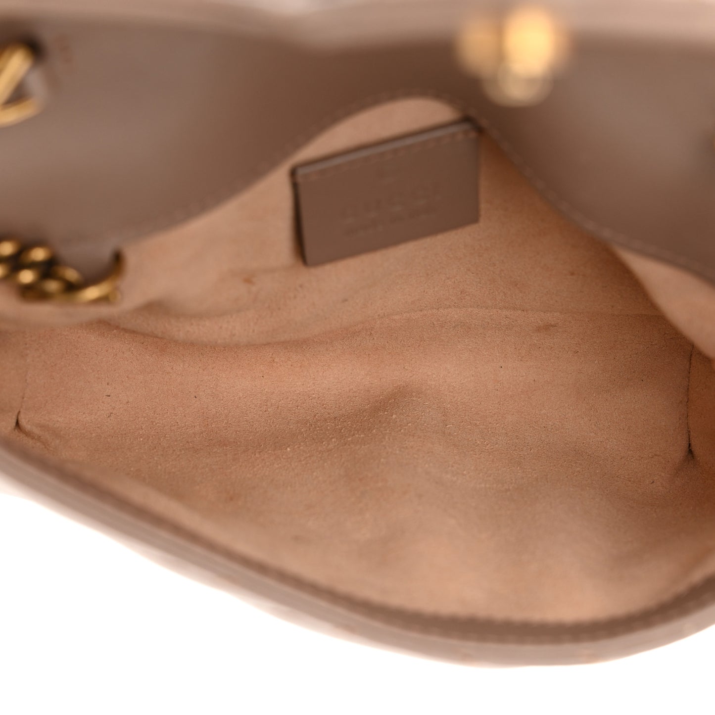 Calfskin Matelasse Super Mini GG Marmont Shoulder Bag Porcelain Rose