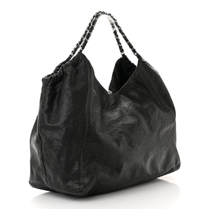 Chanel Distressed Caviar XL Coco Cabas Black 3 of 12
