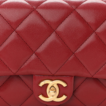 Chanel Caviar Quilted Small Twist Your Buttons Flap Burgundy 8 of 11