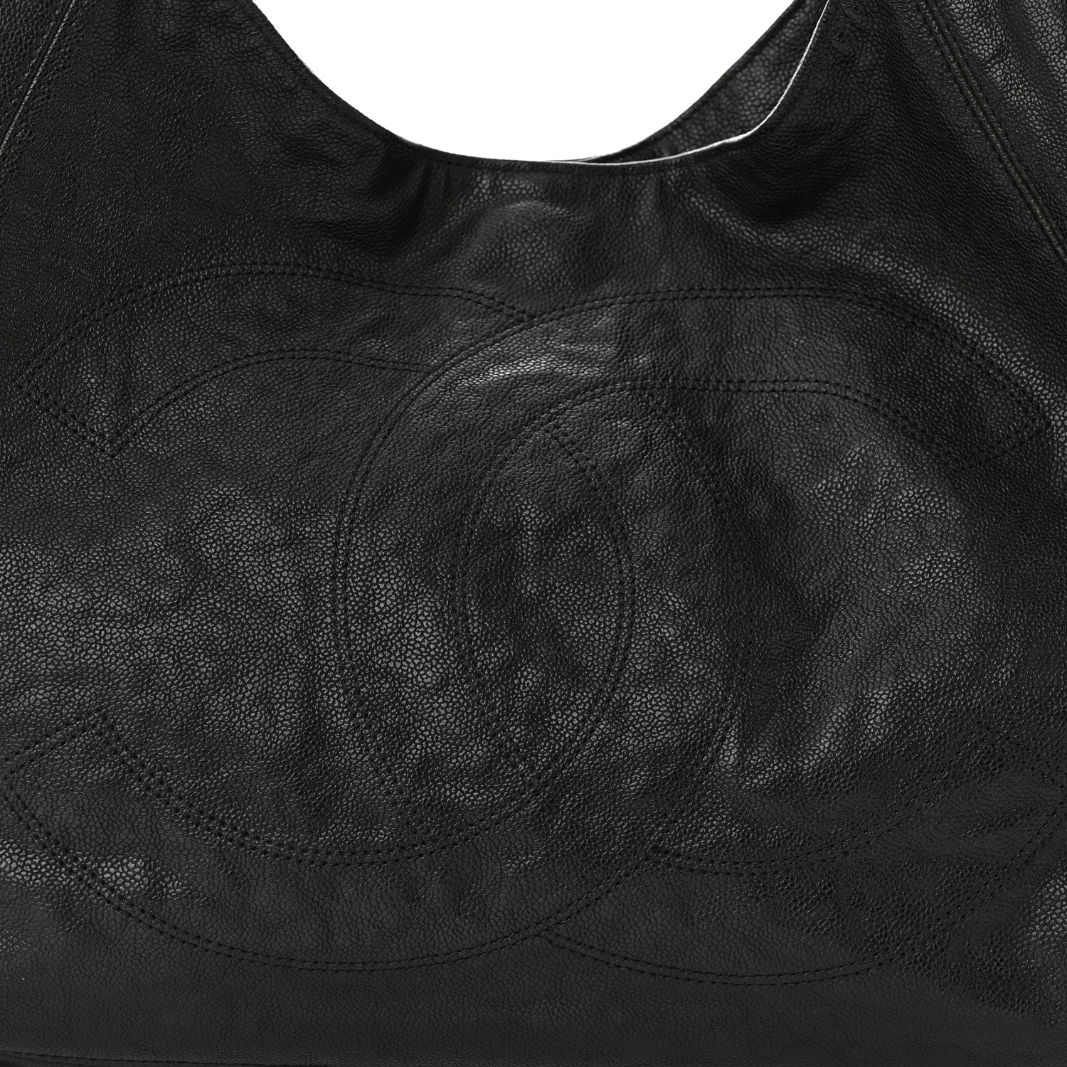 Chanel Distressed Caviar XL Coco Cabas Black 10 of 12