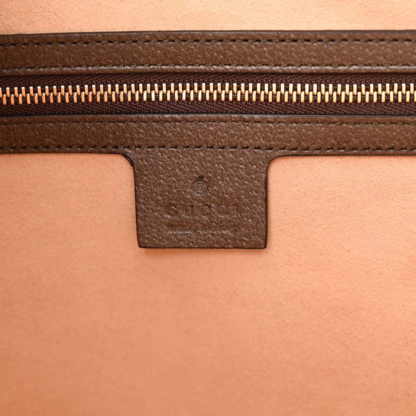 GG Supreme Monogram Web Medium Ophidia Tote Bag Brown