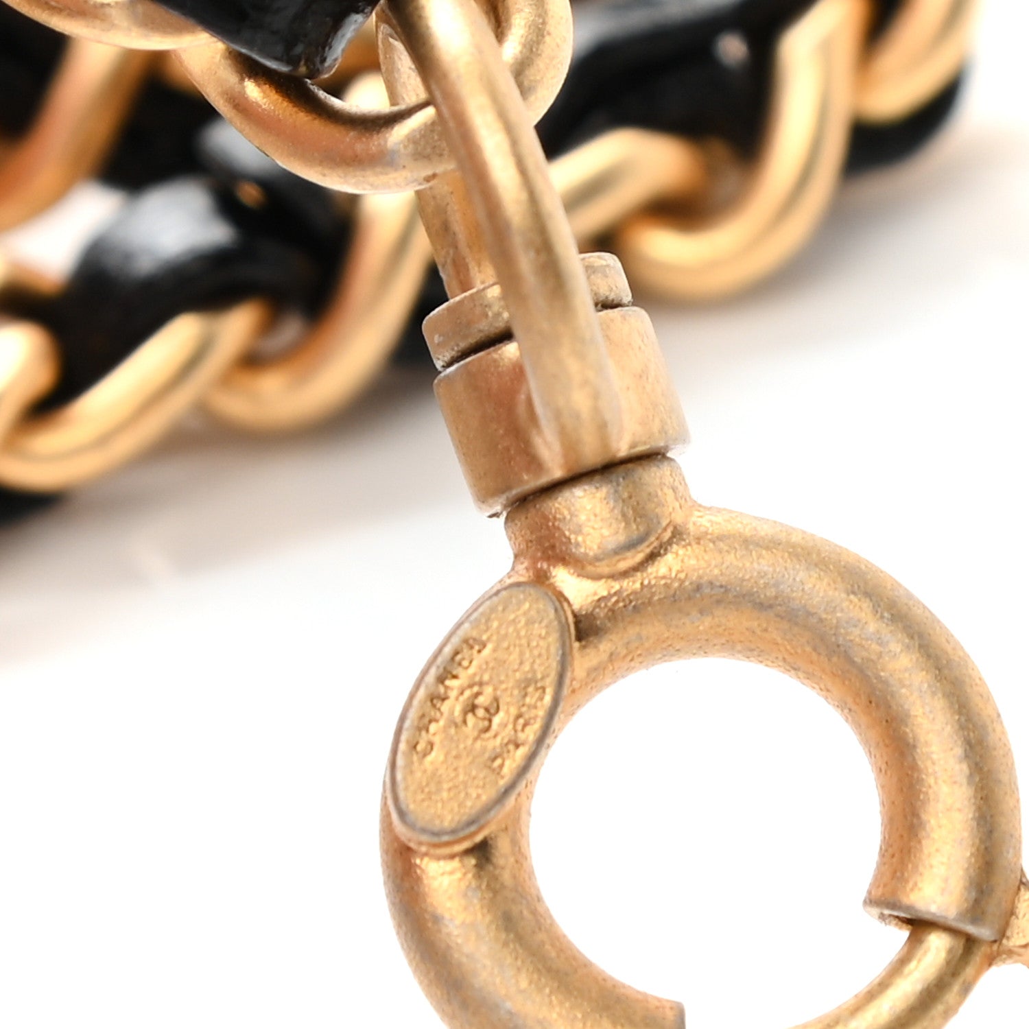 Chanel Lambskin Pick Me Up CC Chain Logo Belt Gold Black 3 of 4