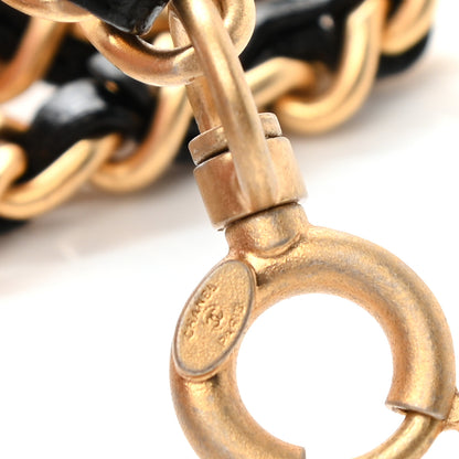 Chanel Lambskin Pick Me Up CC Chain Logo Belt Gold Black 3 of 4