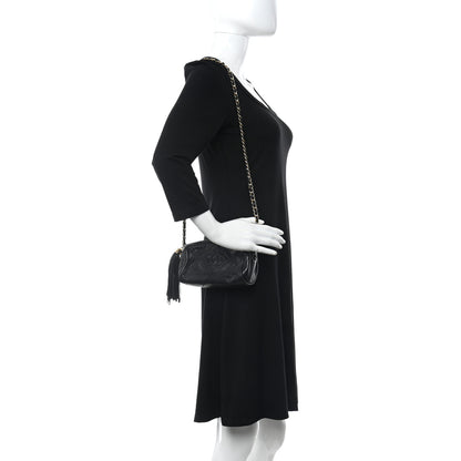Chanel Lambskin Quilted Small Tassel Camera Case Black 2 of 11