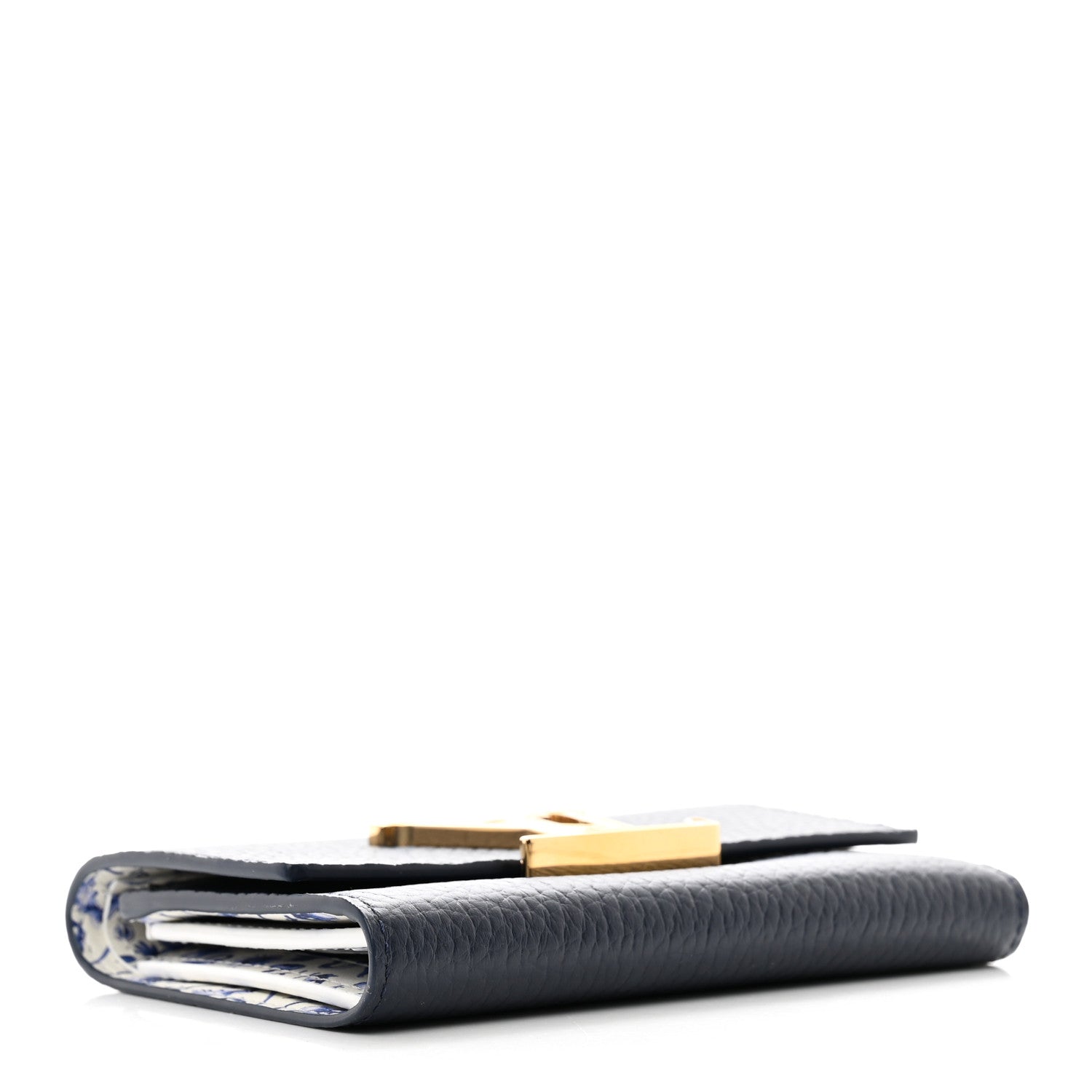 Louis Vuitton Taurillon Capucines Compact Maxi Wallet Navy 4 of 7
