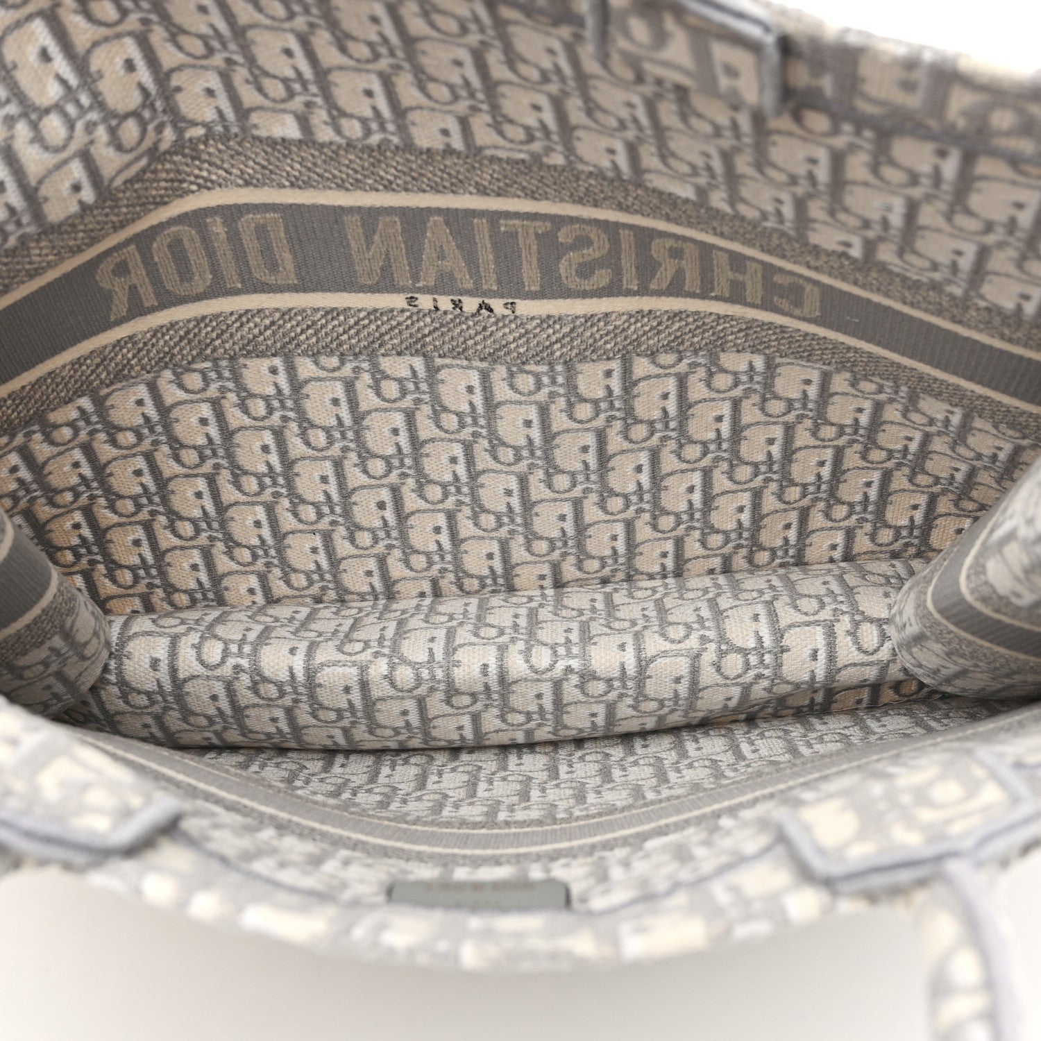 Christian Dior Oblique Large Book Tote Grey 5 of 12