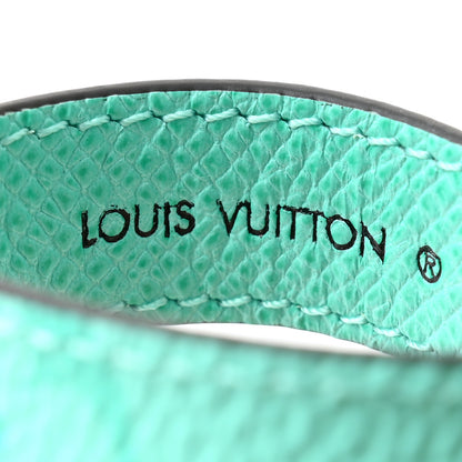 Louis Vuitton Monogram Slim Dragonne Bag Charm Key Holder Turquoise 4 of 5