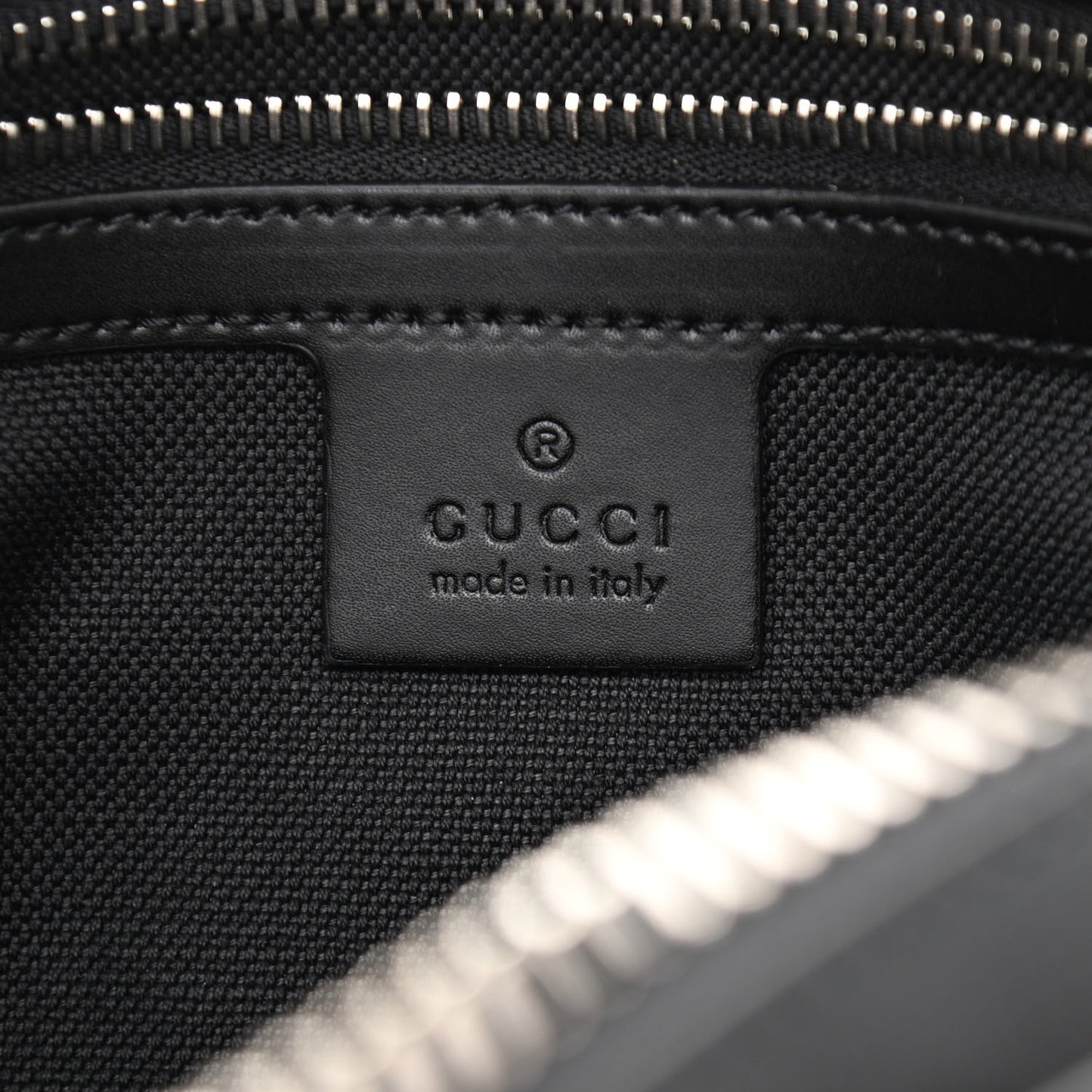 Soft GG Supreme Monogram Web Belt Bag Black Grey