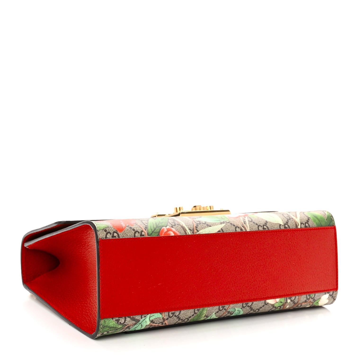 Gucci GG Supreme Monogram Tian Medium Padlock Shoulder Bag Beige Multicolor New Acero 4 of 12