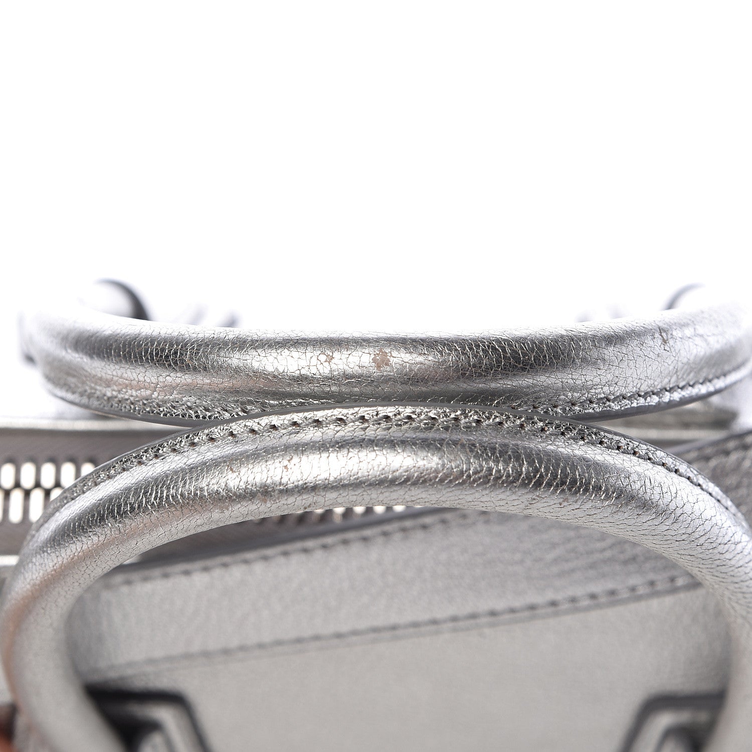 Givenchy Metallic Sugar Goatskin Small Antigona Silver 14 of 15