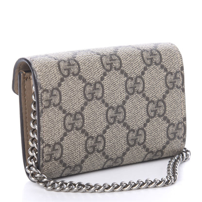 Gucci GG Supreme Monogram Dionysus Coin Purse Taupe 2 of 5