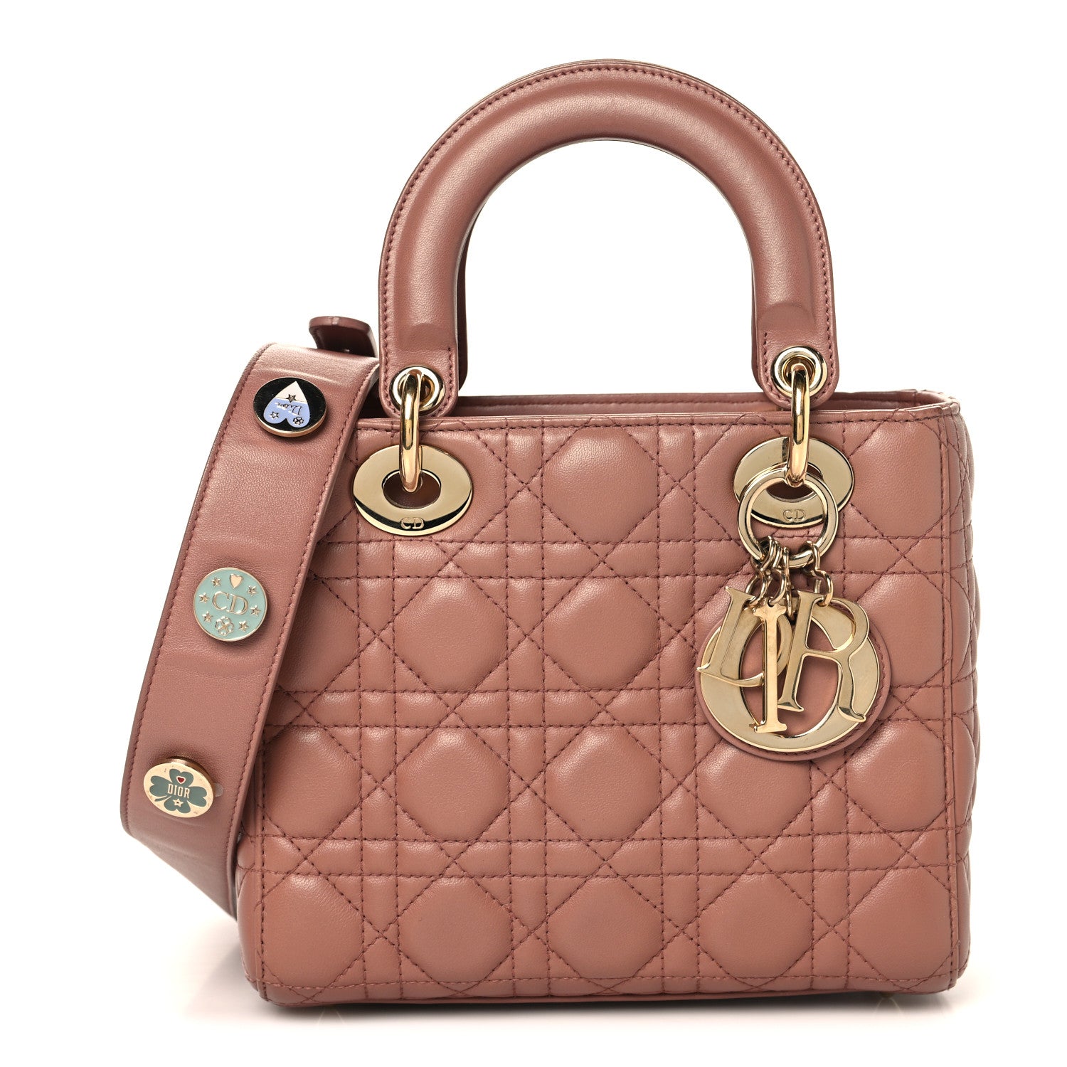 Christian Dior Lambskin Cannage Small My ABCDior Lady Dior Fard 1 of 10