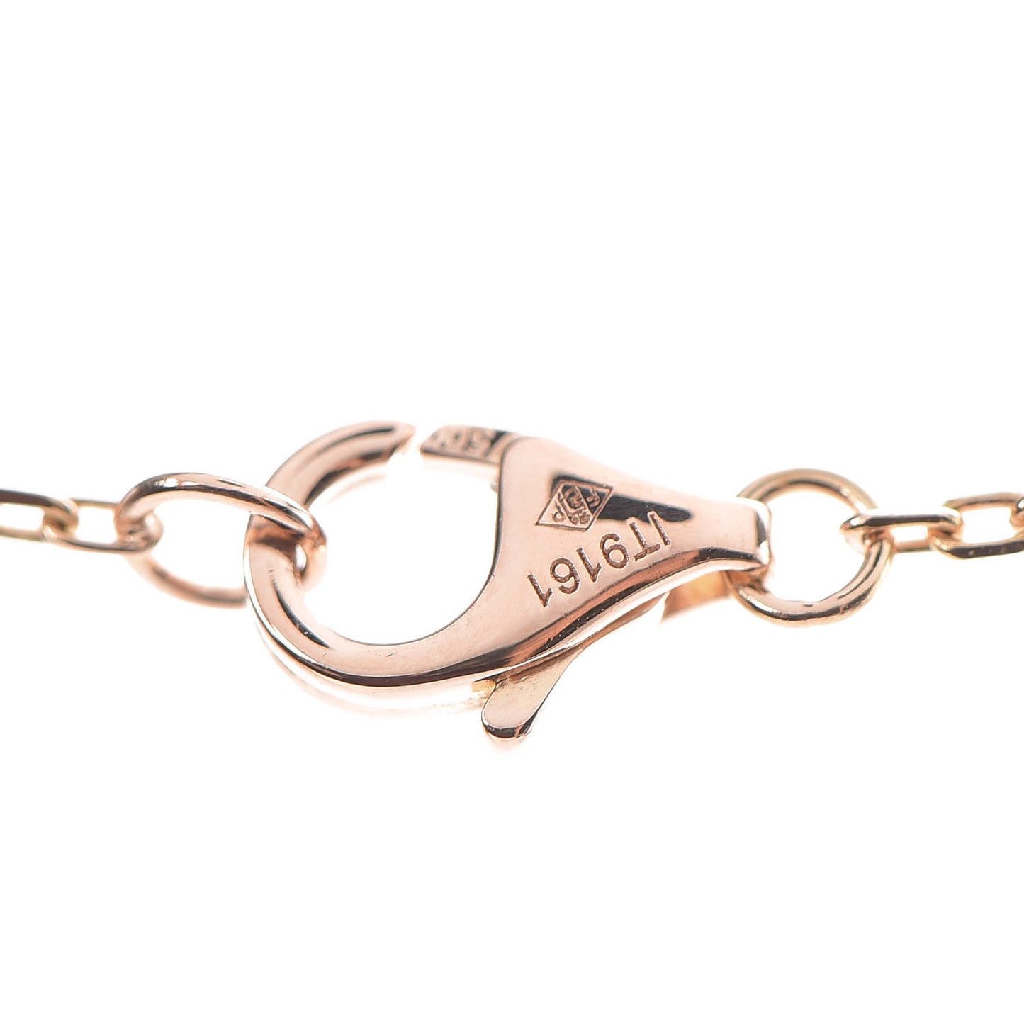 18K Pink Yellow White Gold Trinity Heart Necklace