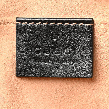 Gucci Monogram Matelasse Diagonal Small GG Marmont Chain Shoulder Bag Beige Black 6 of 19