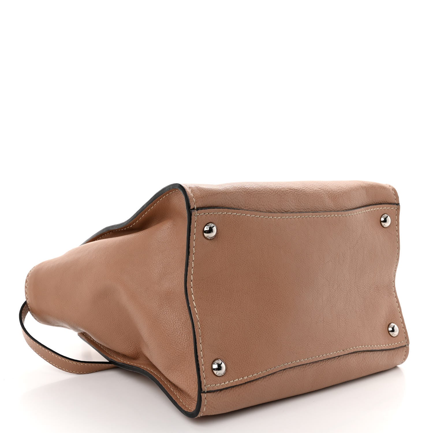 Prada Glace Calfskin Small Twin Pocket Tote Cammeo 4 of 11