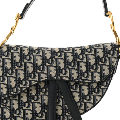 Christian Dior Oblique Saddle Bag Blue 8 of 10