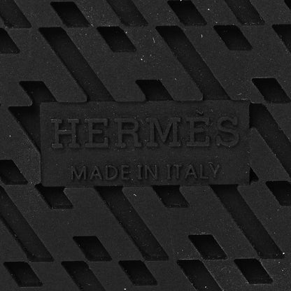 Hermes Calfskin Womens Chypre Sandals 37 Black 6 of 9