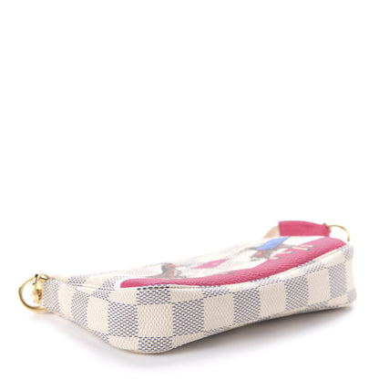 Louis Vuitton Damier Azur 2017 Christmas Animation Mini Pochette Accessories 4 of 11