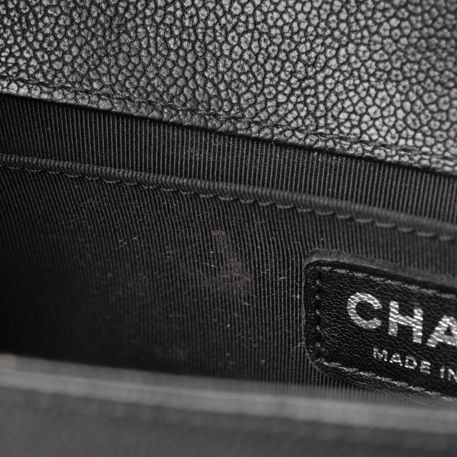 Chanel Caviar Quilted Medium Boy Flap Black 8 of 10