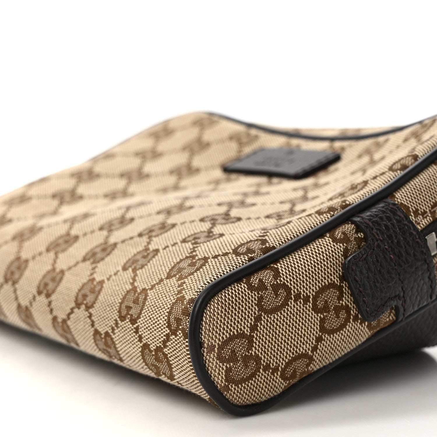 Gucci Monogram Belt Bag Beige Ebony Testa di Moro Marrone Scuro 9 of 10