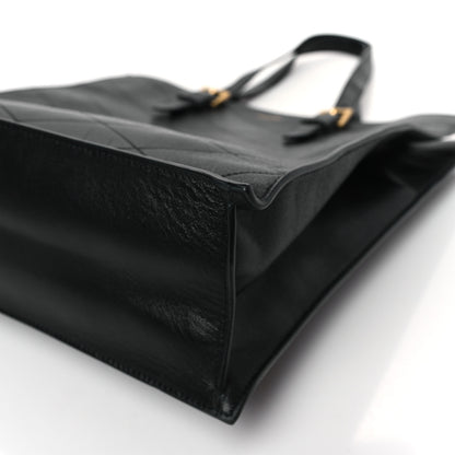 Saint Laurent Lambskin Quilted Sade Puffer Tote Black 9 of 9