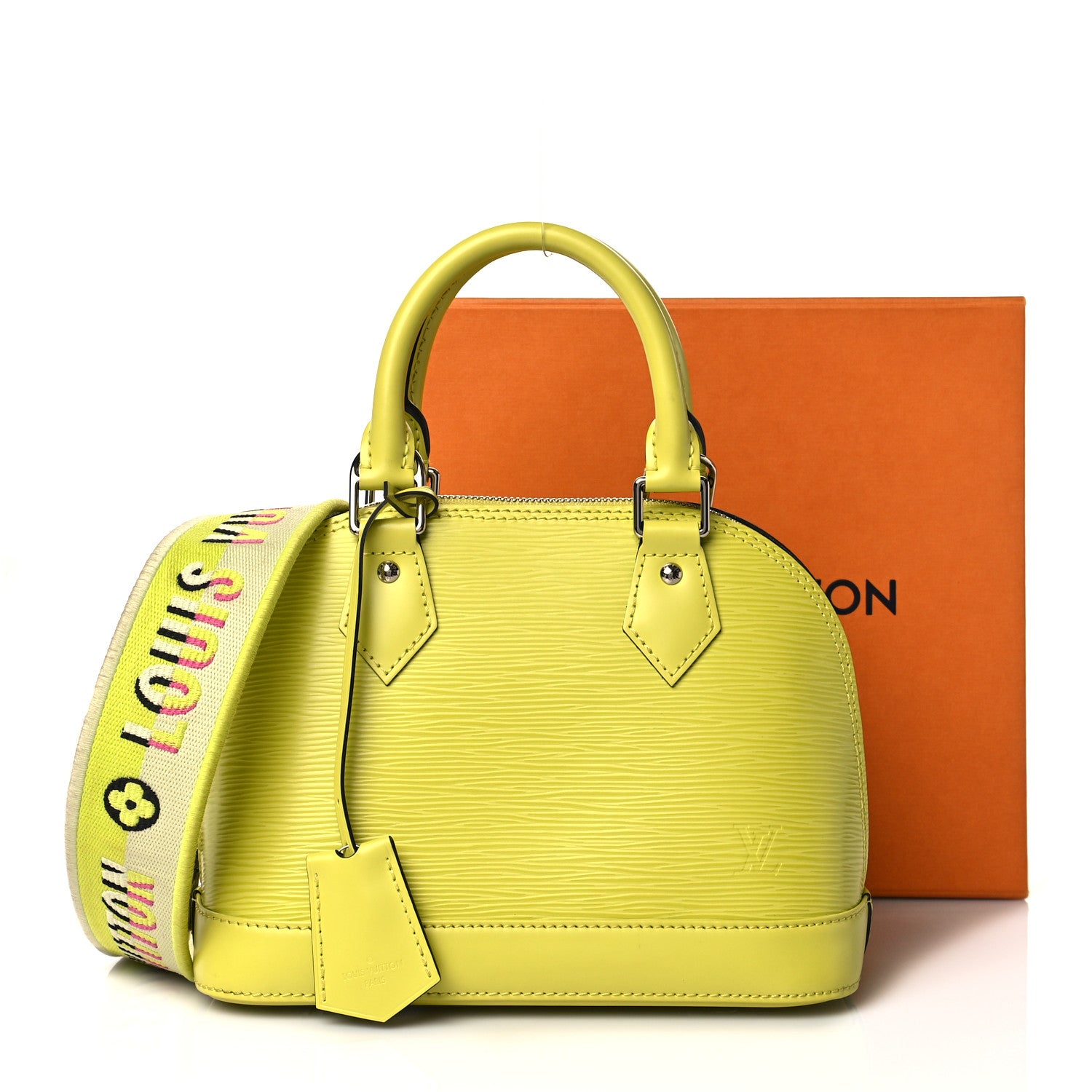 Louis Vuitton Epi Jacquard Alma BB Yellow Citron 9 of 9