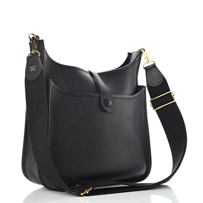 Hermes Taurillon Clemence Evelyne III PM Black 3 of 11