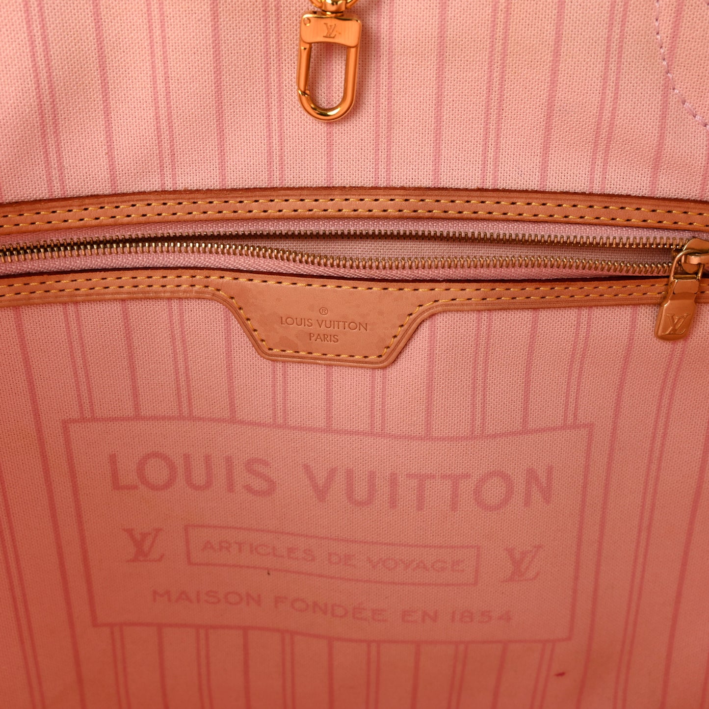 Damier Azur Neo Neverfull MM Rose Ballerine