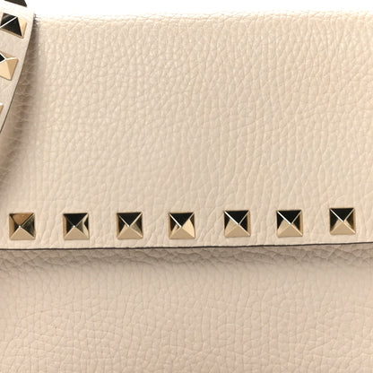 Valentino Garavani Calfskin Rockstud Crossbody Pouch Light Ivory 7 of 9