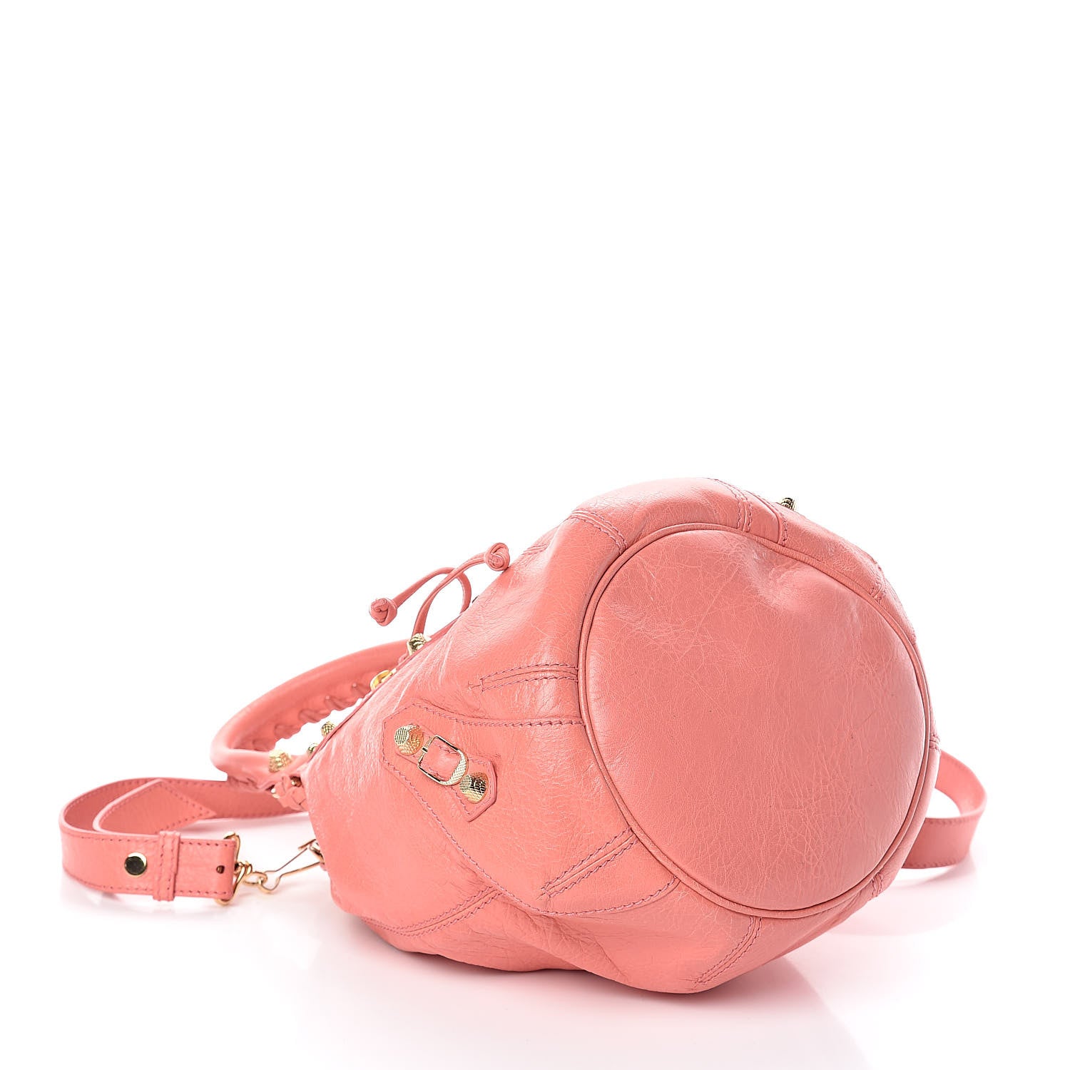 Balenciaga Agneau Giant 12 Gold Hardware Mini Pompon Rose Azalea 4 of 8