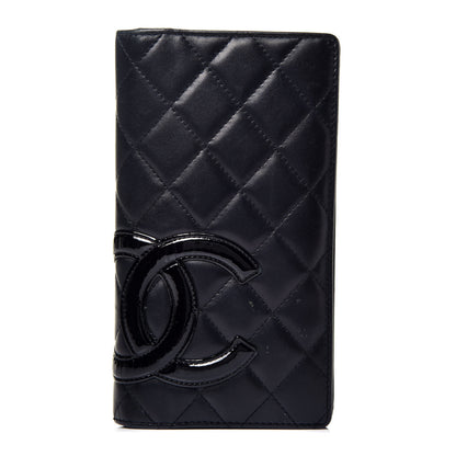 Chanel Calfskin Quilted Cambon Yen Wallet Black 1 of 9