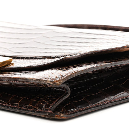 Hermes Shiny Crocodile Pascal Havane 10 of 15