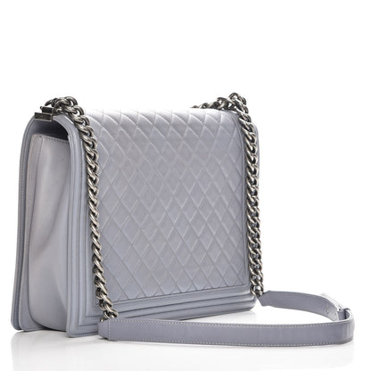 Chanel Lambskin Quilted Large Boy Flap Grey 3 of 7
