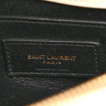 Saint Laurent Calfskin Y Quilted Monogram Small Loulou Chain Satchel Crema Soft 6 of 11
