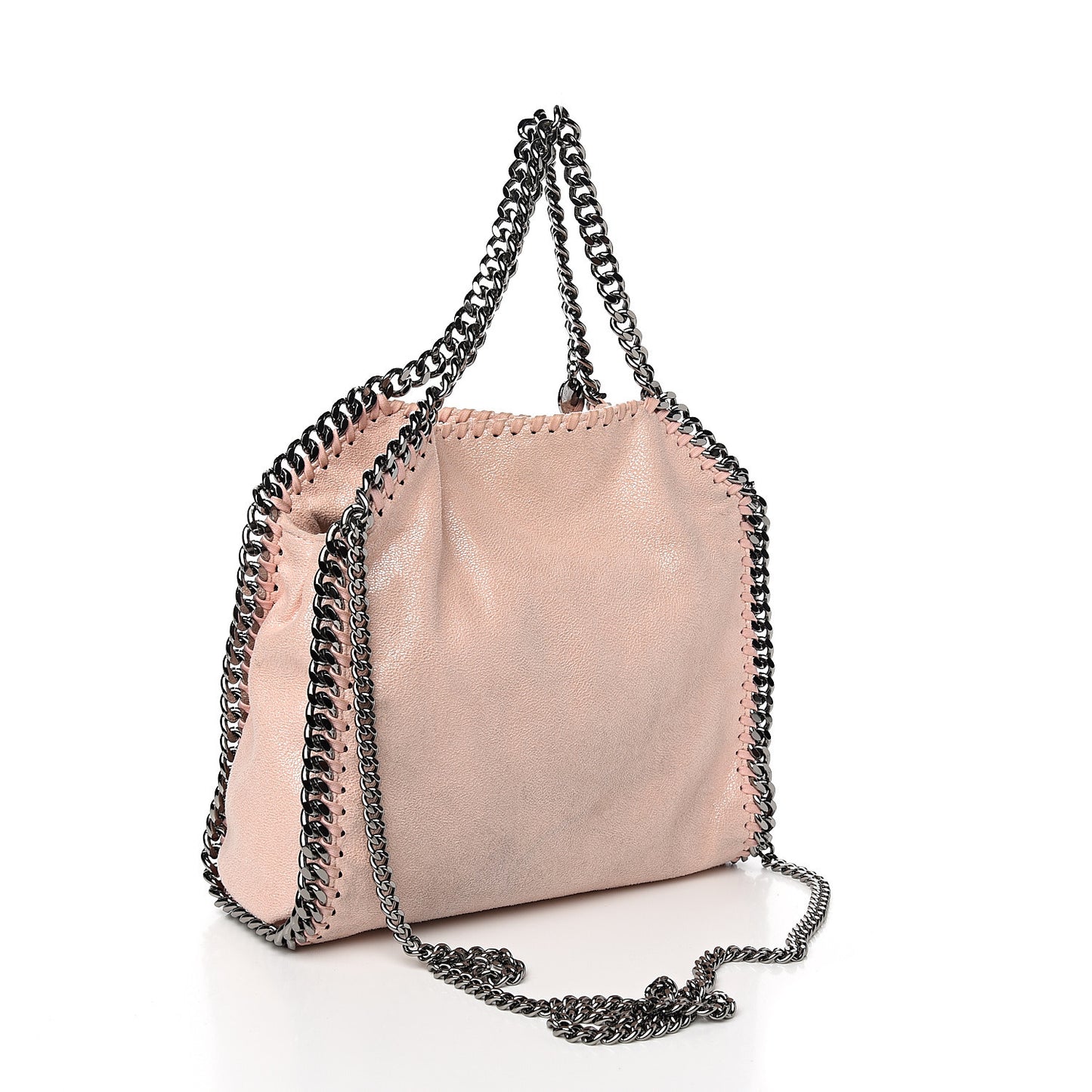 Shaggy Deer Mini Falabella Fold Over Tote Powder