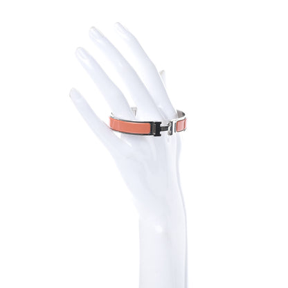 Hermes Enamel Narrow Clic Clac H Bracelet GM Mango 2 of 4