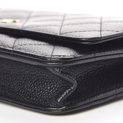 Chanel Caviar Quilted Wallet On Chain WOC Black 7 of 11