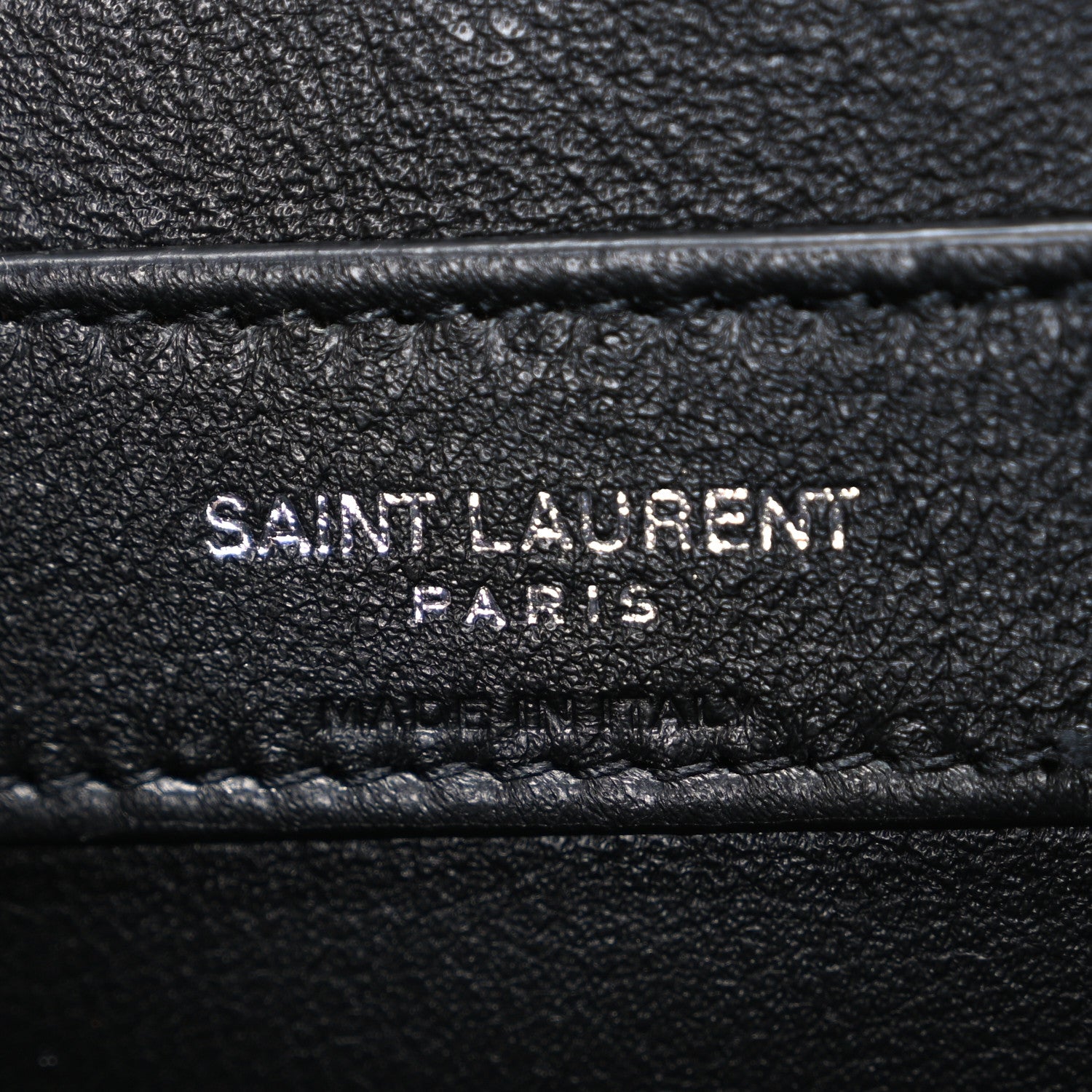 Saint Laurent Lambskin Quilted Kate Clutch Black 6 of 6
