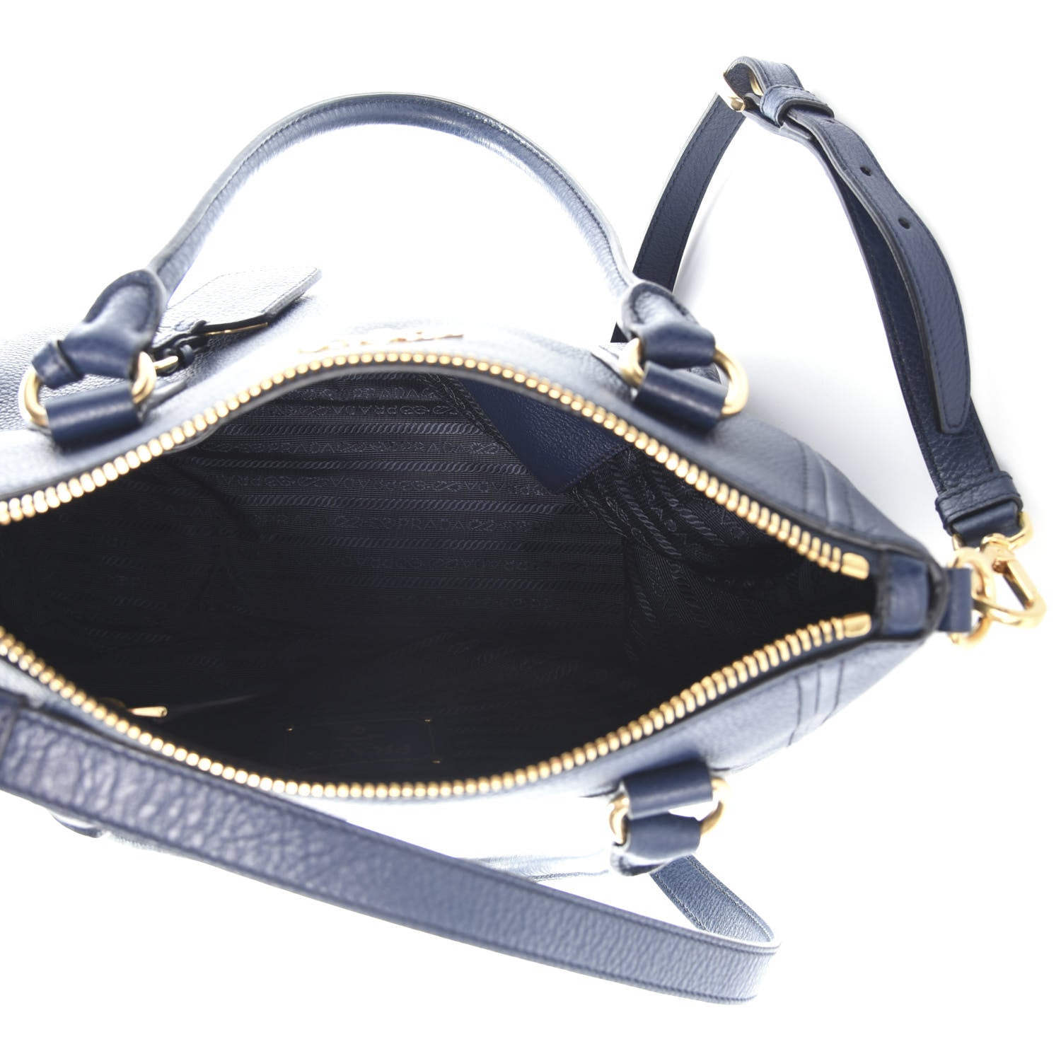 Prada Vitello Phenix Shopping Tote Baltico 5 of 9