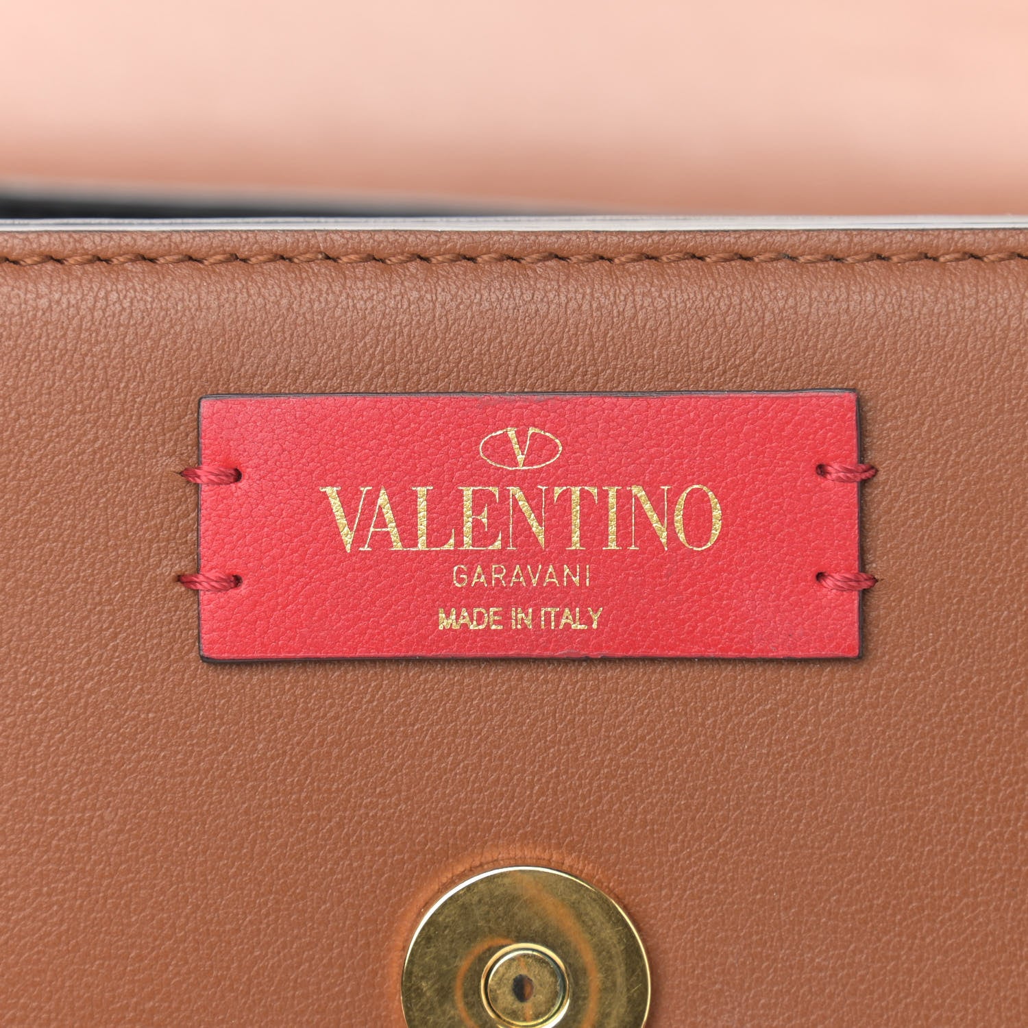 Valentino Garavani Smooth Calfskin Supervee Shoulder Bag Saddle Brown 6 of 13